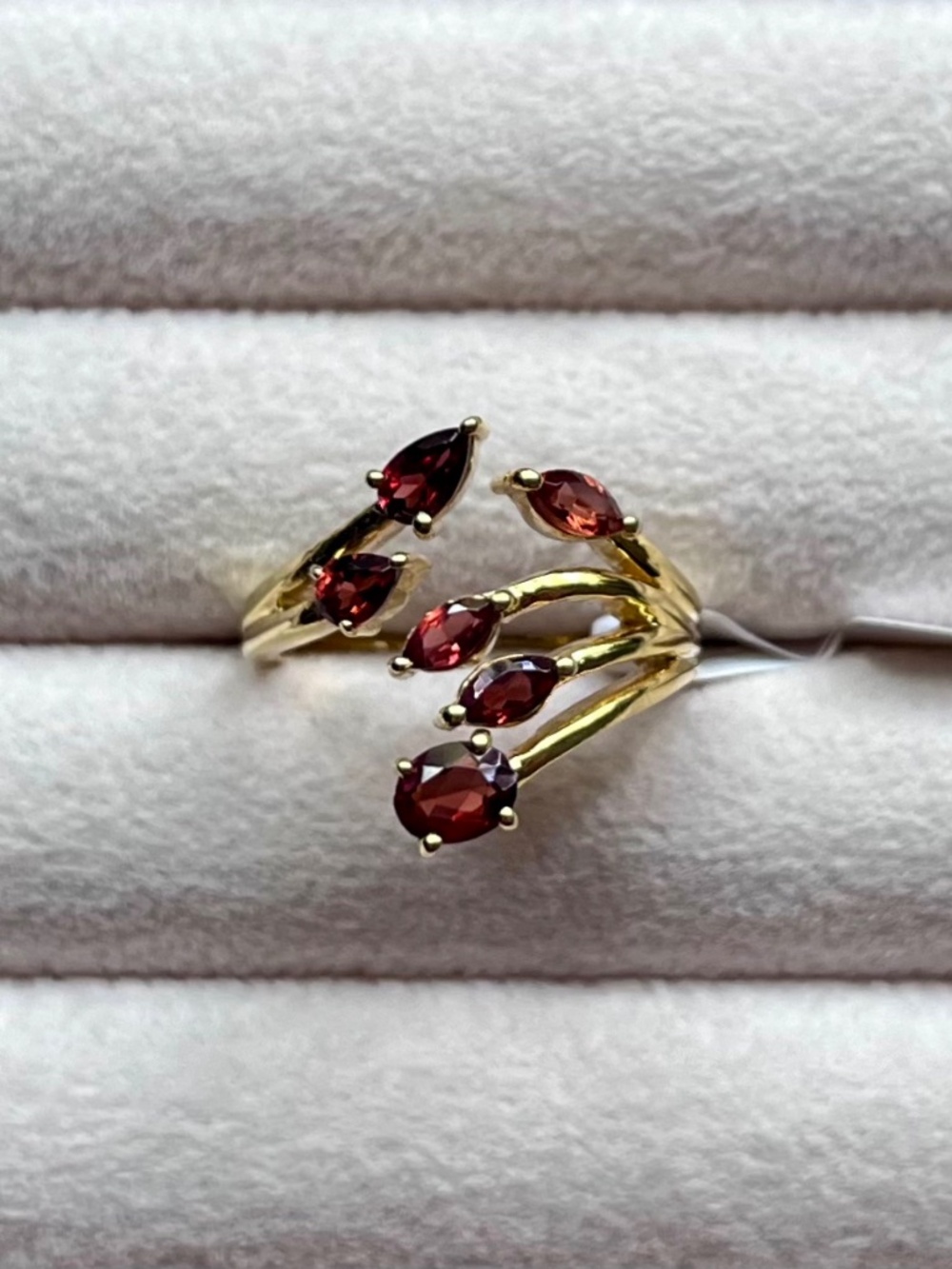 R126 | Genuine Garnet 6 Stone Ring